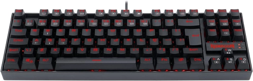 Teclado Mecânico Redragon Kumara Single Color, Com fio, ABNT2, Switch Azul, Preto - K552-2 (PT-BLUE)