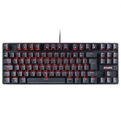 Teclado Mecânico TKL Neron Black Outemu Brown Hotswap LED Vermelho ABNT2 - PNOHBWV