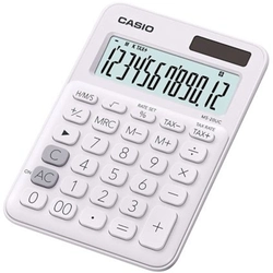 Calculadora de Mesa Casio 12 Dígitos Com Cálculo de Horas e Big Display Branca - Ms-20uc-we-n-dc