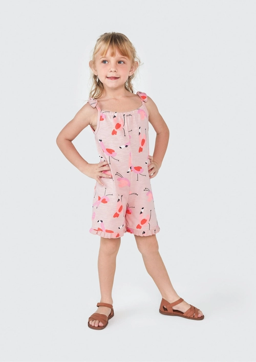 Macaquinho Curto Alcinha Flamingo Hering - Feminino