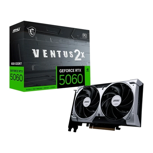 Placa de Video 8GB RTX 5060 MSI Ventus 2x OC - 912-v537-017