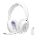 Headset Gamer Logitech G735, LIGHTSPEED, RGB, Drivers 40mm, Bluetooth, USB, PC e Mac, Branco, Sem Fio - 981-001082