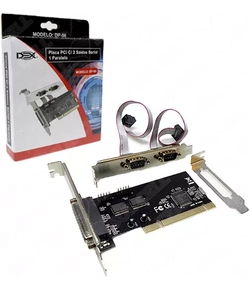 Placa Pci c/ 2 Portas Serial e 1 Porta paralela Dp-06 - Dex