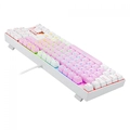 Teclado Mecânico Redragon Kumara RGB, Com fio, ABNT2, Switch Marrom, Branco E Rosa - K552PW-RGB (PT-BROWN)