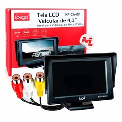 Tela Automotiva Lcd 4,3 Mini Monitor Dvd Cam Ré