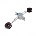 ISOLADOR REFORÇADO PARA MASTRO 1.1/2 2 DESCIDAS GALVANIZADO A FOGO