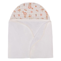 Toalha Capuz Forrada Suedine, Atoalhado e Fralda Feminina - Hamster