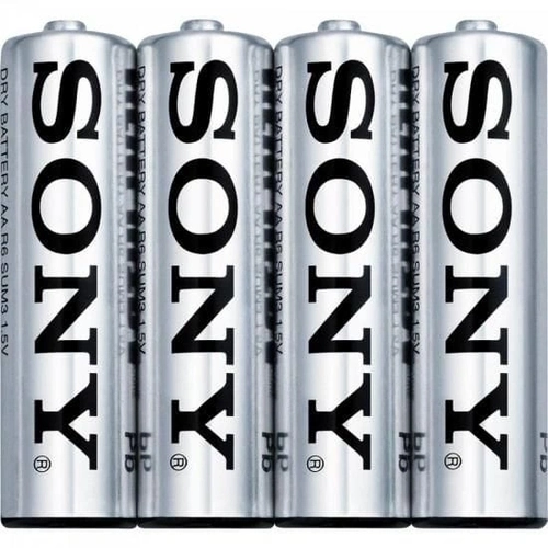 Pilha Sony Zinco Carbono AA Com 4 Un. SHRINK Ultra Heavy Duty - SUM3-NUP4A