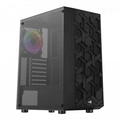 Gabinete Gamer Aerocool Hive Preto Rgb Lateral Vidro
