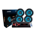 Kit Radio+4 Alto Falantes 50w 6,5