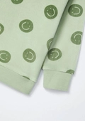 Pijama Manga Longa Plush Smile Verde Hering - Masculino