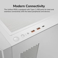 Gabinete Gamer Cougar Uniface RGB, Mid Tower, Vidro Temperado, E-ATX, 4x Fans, Branco - 385C780.0002