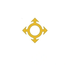 Divisa de Gola Comunicações Metal (Unidade)
