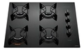 Cooktop 4 Bocas Atlas Preto Com Mesa De Vidro U Top Bivolt 110V/220V