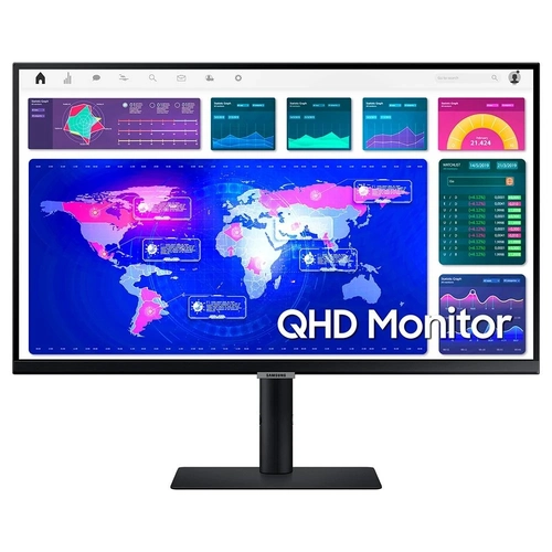 Monitor Samsung 27 S6 Led/ips Qhd 75hz 5ms Hdmi Displayport Usb-c Vesa Ajuste Altura e Rotacao (piv