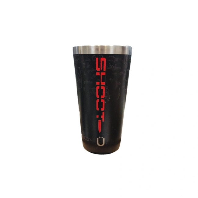 Copo Sleeck 473ml Shot Relevo - Preto (Glück)