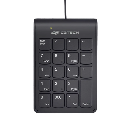 Teclado Numerico USB C3tech Preto - KN-12BK