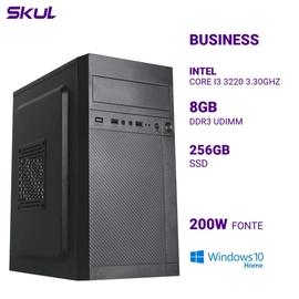 Computador B300 Core I3 3220 3.30ghz Memória 8gb Ddr3 Ssd 256gb Fonte 200w Windows 10 Home