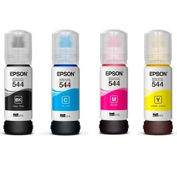 Kit Refil Epson T544 Preto/ciano/margenta/amarelo - T544520-4p