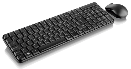 Teclado e Mouse Sem Fio 2.4ghz Multimidia Usb Preto Tc183