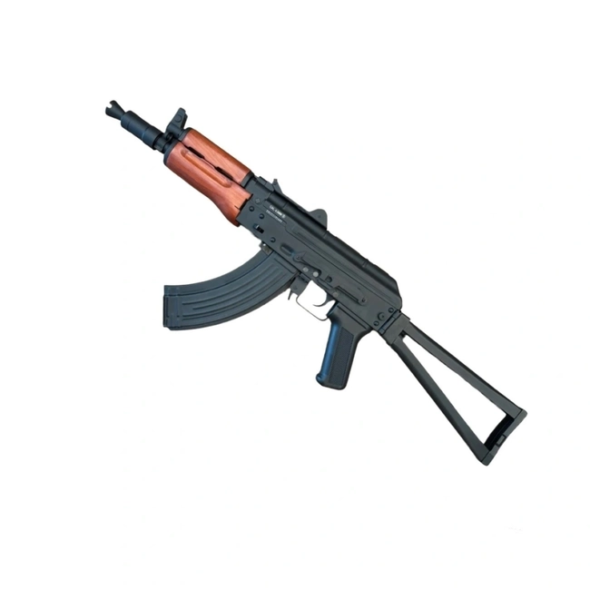 (Kit) Rifle AKS-74U 4.5mm Licenciada + Óculos de Proteção + 5 Cilindros de CO2 + Case + Tripé - (Kalashnikov)