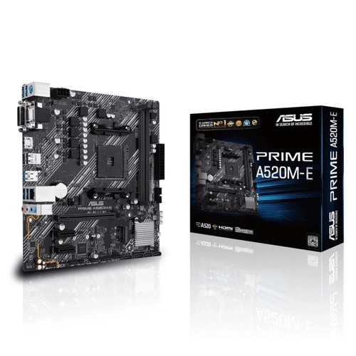 Placa Mãe ASUS DDR4 AMD AM4 MATX - Prime A520-E