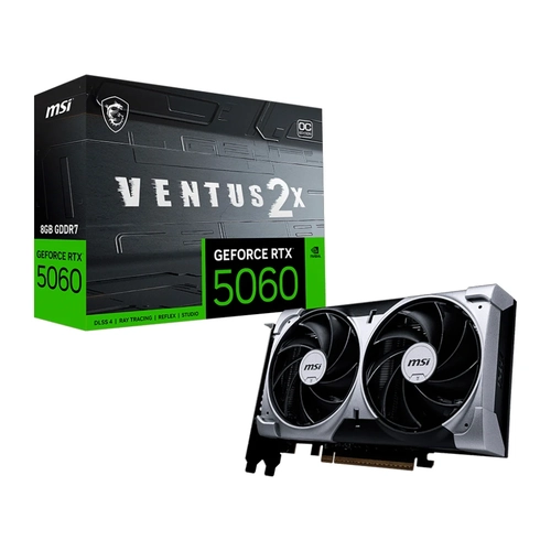 Placa de Video 8GB RTX 5060 MSI Ventus 2x OC - 912-V537-017
