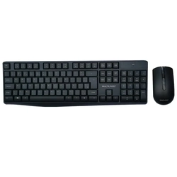 Combo Teclado e Mouse Multilaser Slim Usb 1600dpi Com Pilha Preto - Tc270