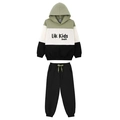 Conjunto Blusão Estampa Localizada e Calça Lik Kids - Masculino