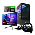 Combo PC Gamer ryzen 5 5500, RTX 5060, 16GB Ram + Monitor 280Hz 1ms + Volante Gamer Logitech G920