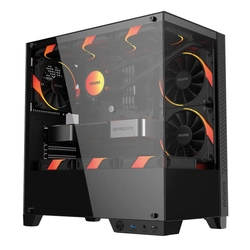 Gabinete Gamer Forcefield Twr Black Vulcan - Gfftwrbv