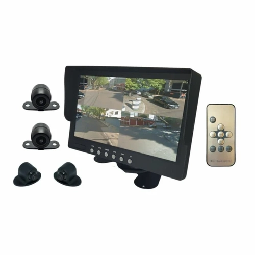 Kit De Monitoramento Para Carro Roadstar Com 4 Câmeras e Tela 7 - Rs816br 12v