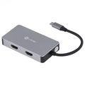 Hub Vinik Usb-c Tipo-c 5 Em 1 Com 2 Hdmi + Vga + Usb 3.0 + Power Delivery (pd) 60w - Hc-5vga