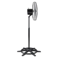 Ventilador Osc de Coluna Steel 50cm 6 Pás - Bivolt - Preto/prata