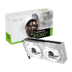 Placa de Vídeo Galax GeForce RTX 5060 Ti EX White, 1 Click OC, 8GB, GDDR7, DLSS, G-Sync - 56ISN8MDCQWH