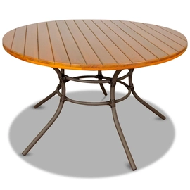 Mesa  Tradicional em Alumínio Epóxi e Fibra Sintética com Madeira Tiradentes