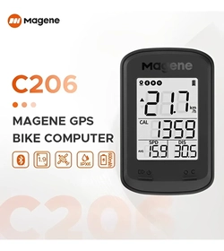 Ciclocomputador Magene C206 tela LCD de 1.9 - preto