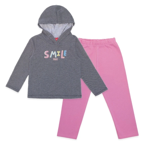 Conjunto Moletom Flanelado com Capuz Smile Romitex - Feminino