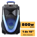 Caixa de Som Acústica Multilaser Sunny LI 15 800w BT/AUX/SD/USB/FM - SP396
