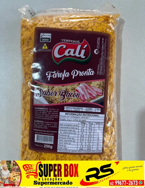Farofa Pronta Sabor Bacon 250g