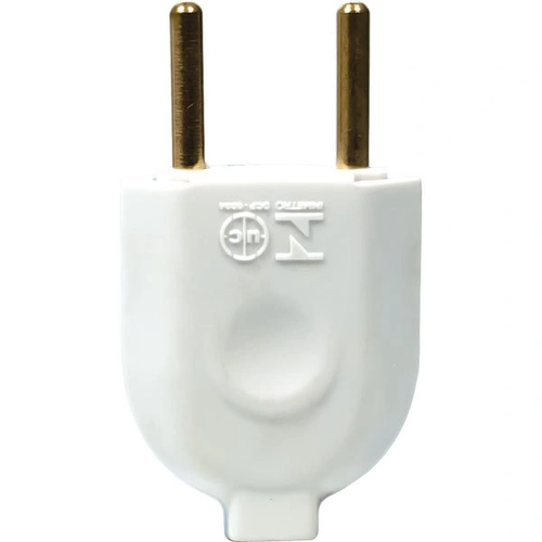 Plug Ac Macho 2p 10a 250v Branco Tramontina