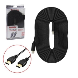 Cabo Hdmi 5 Metros 2.0 4K Ultra HD 3D Achatado com Malha MHD-4005 TOMATE - CB0355