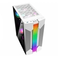 Gabinete Gamer K-Mex Bifrost W1A9 White Painel LED RGB Branco - CGW1A9RH0010BOX