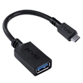 Adaptador Pcyes OTG Usb-C Tipo-C Para USB A 3.0 15 CM Preto - P3AMUP-1