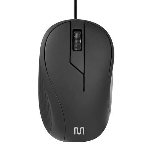 Mouse Multi Emborrachado Com Fio Mf300 Ergonomico - Mo222