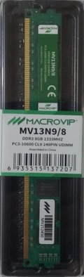 Memória Desktop 8gb ddr3 1333mhz mv13n9/8 - Macrovip