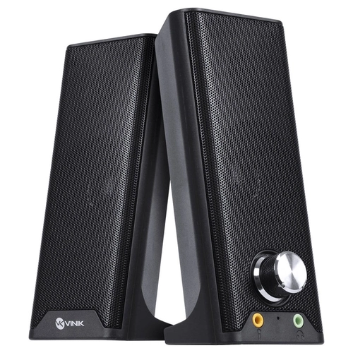 Caixa de Som Vinik 2.0 Dual Basic 6W Fone e Microfone - CXDU-BSIC