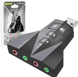 Adaptador De Som USB 7.1 Virtual Aviao - AD0002