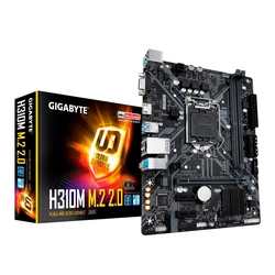 Placa Mãe Gigabyte Intel LGA1151 8/9Ger DDR4 - H310M M.2 2.0