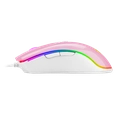Mouse Gamer Redragon, Cobra, RGB, 12400DPI, 9 Botões, Com fio Rosa com Branco - M711PW